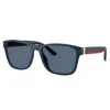 Polo Ralph Lauren Ph 4229u 590480 56mm Unisex Square Sunglasses In Blue