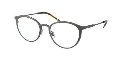 Polo Ralph Lauren Ph1197 9187 Men's Glasses Grey Size 51 - Free Lenses - Blue Light Block Available In Matte Brushed Dark Gunmetal