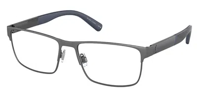 Polo Ralph Lauren Ph1215 Men's Glasses, Gunmetal, Size 56 In Gray