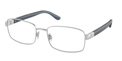 Polo Ralph Lauren Ph1223 Men's Glasses, Silver, Size 57 In Blue