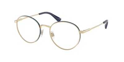 Polo Ralph Lauren Ph1241 9116 Men's Glasses Gold Size 48 - Free Lenses - Blue Light Block Available In Shiny Pale Gold,denim Blue