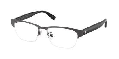 Polo Ralph Lauren Ph1246d Asian Fit Men's Glasses, Gunmetal, Size 54 In Black