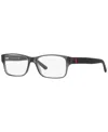 Polo Ralph Lauren Ph2117 Men's Rectangle Eyeglasses In Shiny Transparent Gray