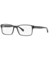 Polo Ralph Lauren Ph2123 Men's Rectangle Eyeglasses In Black Crystal