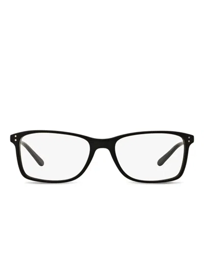 Polo Ralph Lauren Ph2155 Rectangle-frame Glasses In Black