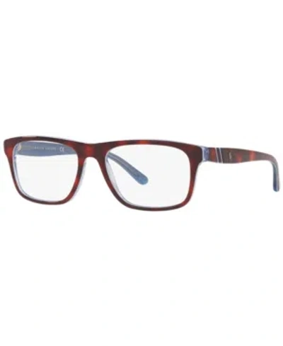 Polo Ralph Lauren Ph2211 Men's Rectangle Eyeglasses In Brown