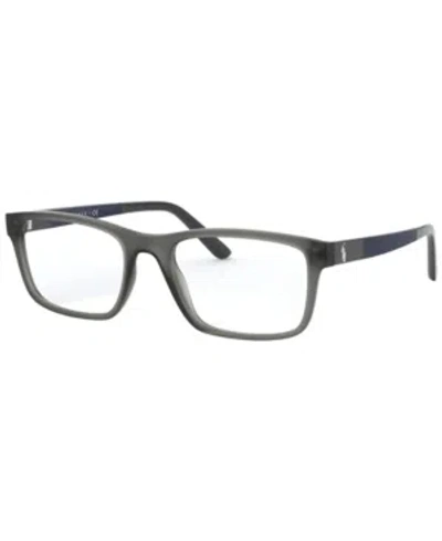 Polo Ralph Lauren Ph2212 Men's Rectangle Eyeglasses In Transparent Gray