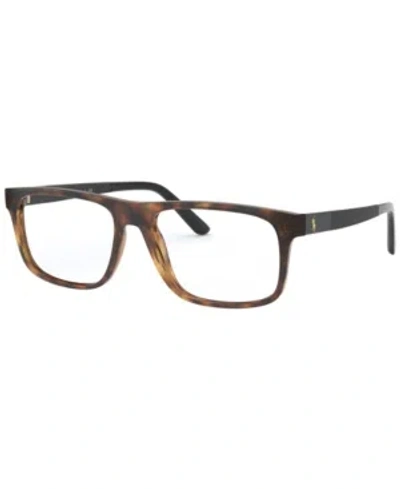 Polo Ralph Lauren Ph2218 Men's Pillow Eyeglasses In Dark Havana