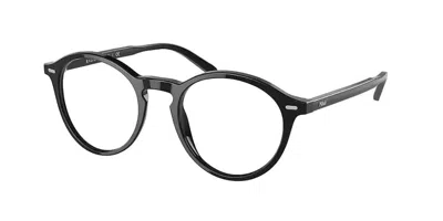 Polo Ralph Lauren Ph2246 5001 Men's Glasses Black Size 48 - Free Lenses - Blue Light Block Available