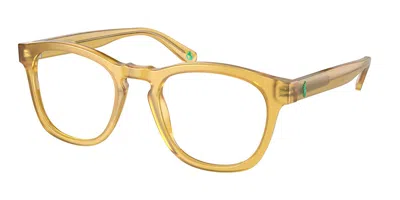 Polo Ralph Lauren Ph2258 5005 Men's Glasses Brown Size 49 - Free Lenses - Blue Light Block Available In Transparent Honey