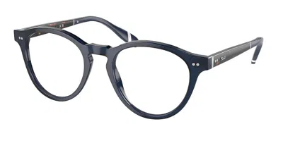 Polo Ralph Lauren Ph2268f Asian Fit Men's Glasses, Blue, Size 49