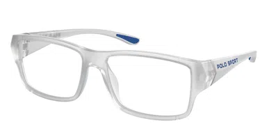 Polo Ralph Lauren Ph2275u 5869 Men's Glasses Clear Size 55 - Free Lenses - Blue Light Block Available In Metallic