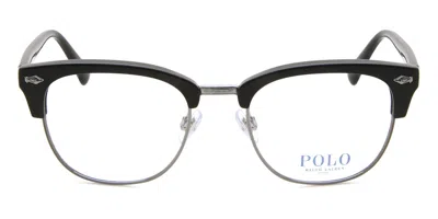Polo Ralph Lauren Ph2277 Men's Glasses, Black, Size 52 In Silver