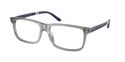 Polo Ralph Lauren Ph2296f Asian Fit Men's Glasses, Clear, Size 55 In Gray