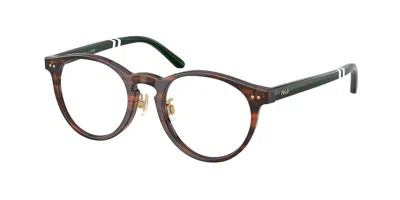 Polo Ralph Lauren Ph2297f Asian Fit Men's Glasses, Brown, Size 48