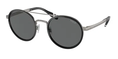 Polo Ralph Lauren Ph3150 921687 Men's Sunglasses Black Size 53 In Multi