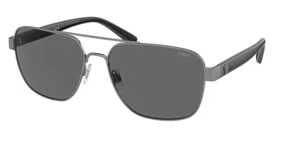 Polo Ralph Lauren Ph3154 905087 Men's Sunglasses Gunmetal Size 59 In Gray