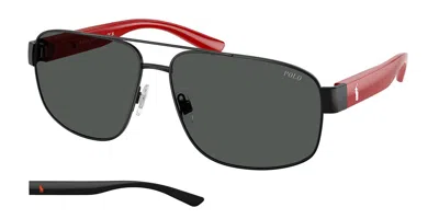 Polo Ralph Lauren Ph3156 926787 Men's Sunglasses Black Size 62 In Multi