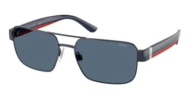 Polo Ralph Lauren Ph3161 943680 Occhiali Da Sole Blu Per Uomo In Black