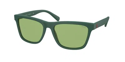 Polo Ralph Lauren Ph4167 5421/2 Men's Sunglasses Green Size 56