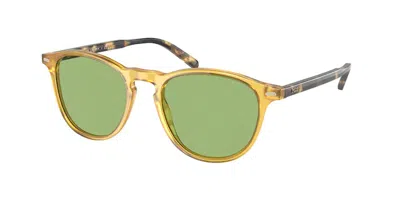 Polo Ralph Lauren Ph4181 5005/2 Men's Sunglasses Yellow Size 51 In Shiny Transparent Honey