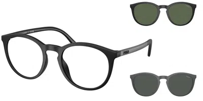 Polo Ralph Lauren Ph4183u With Clip On 50019a Men's Glasses Black Size 52 - Free Lenses - Blue Light Block Available