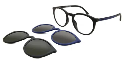Polo Ralph Lauren Ph4183u With Clip-on Men's Glasses, Black, Size 50