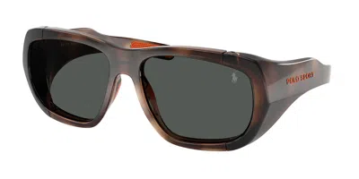 Polo Ralph Lauren Ph4219u 597487 Men's Sunglasses Tortoiseshell Size 58 In Black