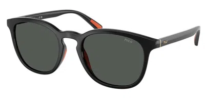 Polo Ralph Lauren Ph4222u 500187 Men's Sunglasses Black Size 52 In Brown