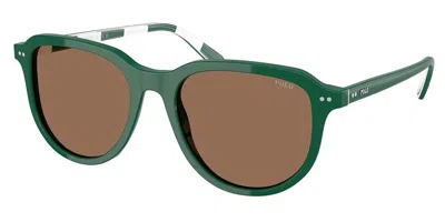 Polo Ralph Lauren Ph4225f Asian Fit 542173 Men's Sunglasses Green Size 53