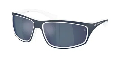 Polo Ralph Lauren Ph4227u 547155 Occhiali Da Sole Blu Per Uomo In Blue