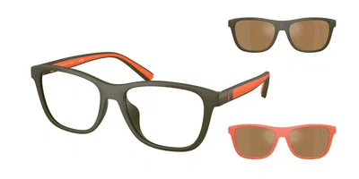 Polo Ralph Lauren Ph4228u With Clip-on 5216f9 Occhiali Da Vista Verdi Per Uomo (solo Montatura) In Black