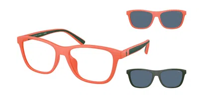 Polo Ralph Lauren Ph4228u With Clip-on 546080 Occhiali Da Vista Arancioni Per Uomo (solo Montatura) In Orange