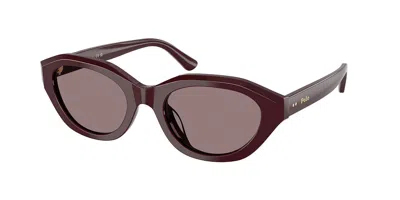 Polo Ralph Lauren Ph4237u 63547n Women's Sunglasses Purple Size 52 In Dark Violet