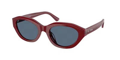 Polo Ralph Lauren Ph4237u 639280 Women's Sunglasses Burgundy Size 52 In Brilliant Burgundy