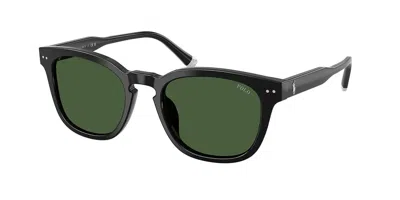 Polo Ralph Lauren Ph4242f Asian Fit 500171 Men's Sunglasses Black Size 52 In Red
