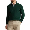 Polo Ralph Lauren Pima Cotton 1/2-zip Sweater In Moss Agate