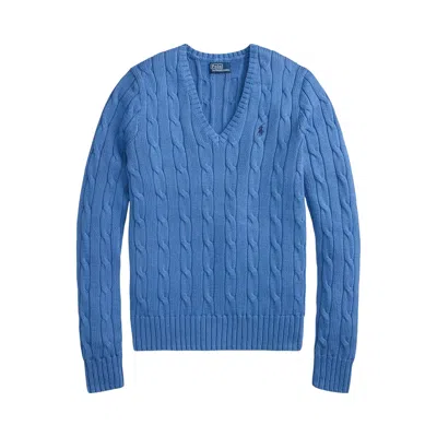 Pre-owned Polo Ralph Lauren Pima Cotton Julianna Long-sleeve Pullover 'nimes Blue' | Women's Size Xs