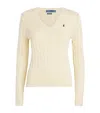 Polo Ralph Lauren Pima Cotton Kimberly Sweater In Neutral