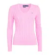 Polo Ralph Lauren Pima Cotton Kimberly Sweater In Pink