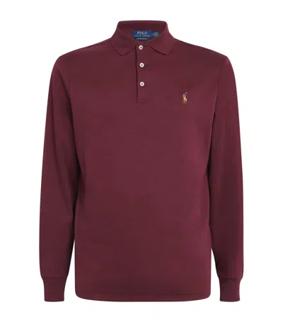 POLO RALPH LAUREN PIMA COTTON LONG-SLEEVE POLO SHIRT