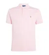 Polo Ralph Lauren Custom Slim Fit Soft Cotton Polo Shirt Man Polo Shirt Pink Size Xxl Cotton In Pink