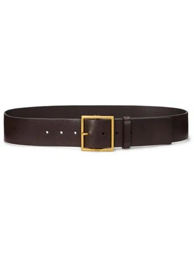 Polo Ralph Lauren Pin-buckle Leather Belt In Brown