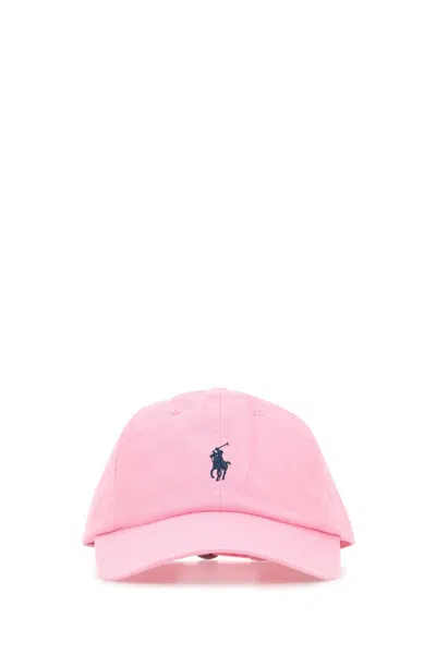 Polo Ralph Lauren Logo Baseball Cap In Pink