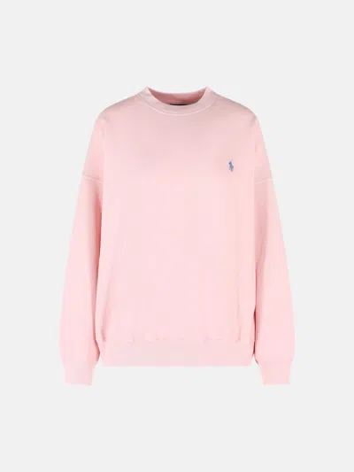 Polo Ralph Lauren Pink Cotton Blend Sweatshirt