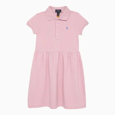 Polo Ralph Lauren Kids' Pink Cotton Dress With Logo