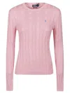 Polo Ralph Lauren Pink Cotton Sweater In Pink