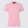 Polo Ralph Lauren 'julie' Pink Polo Shirt With Classic Collar And Pony Embroidery On The Front In Carmel Pink