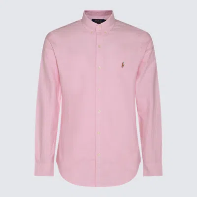 Polo Ralph Lauren Pink Cotton Shirt In Bsr Pink