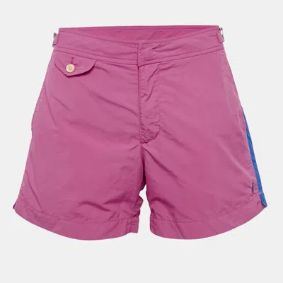 Pre-owned Polo Ralph Lauren Pink Cotton Shorts M In Black